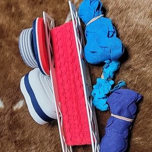 Lot of Vintage Red, White, & Blue ribbon
